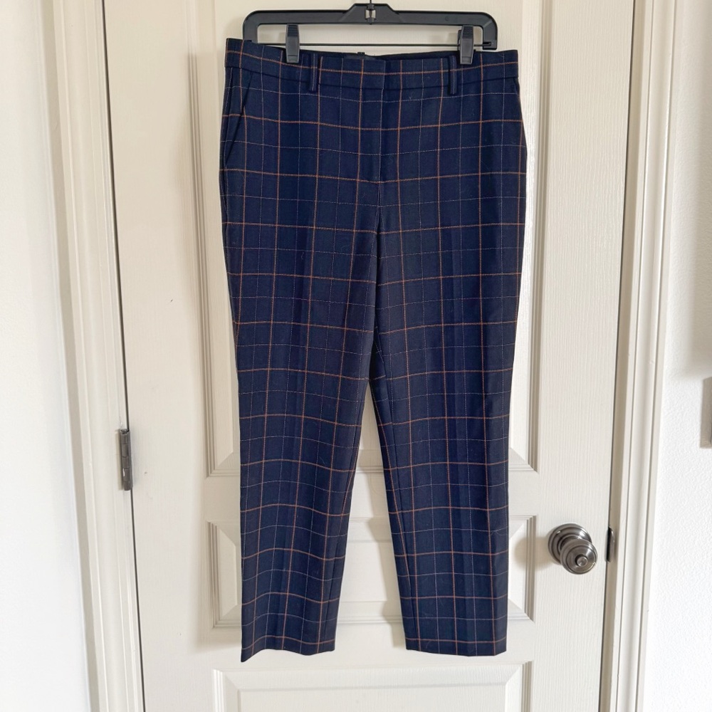 Theory plaid wool pants